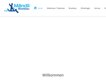 Tablet Screenshot of maendliboote.ch